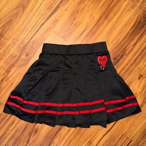 Spencer’s Dead Drippy Heart Skirt